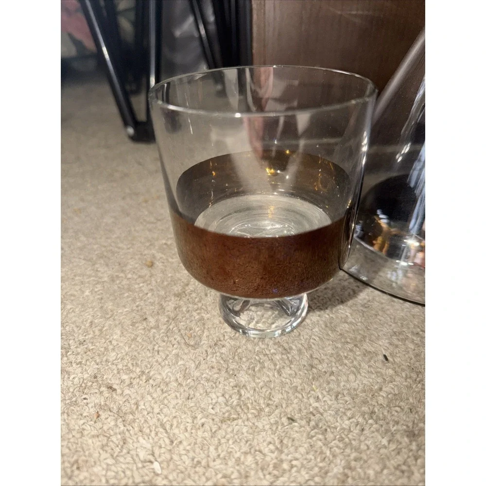 Tom Dixon Copper Tank Decanter & (2)‎ Matching Lowball Glasses